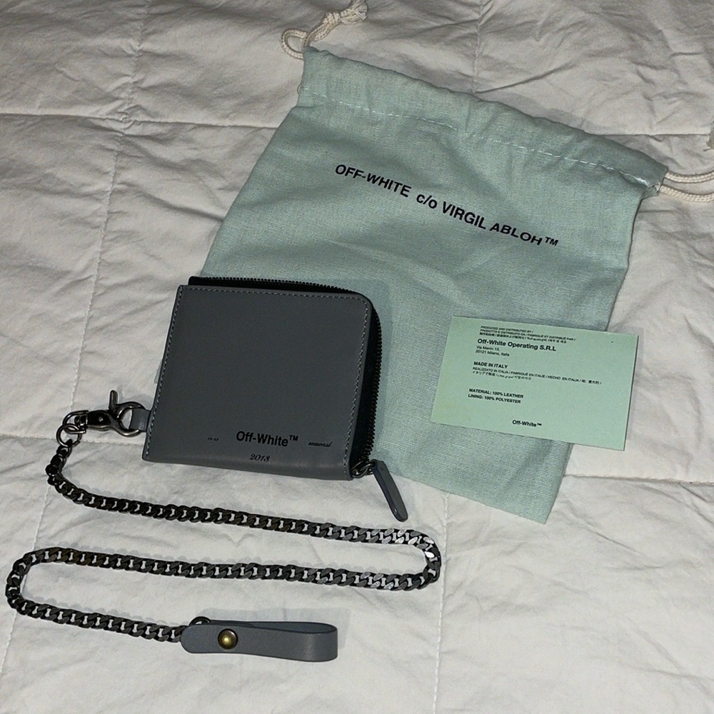 Off-White 2013 Silver Chain Wallet w/ Tags